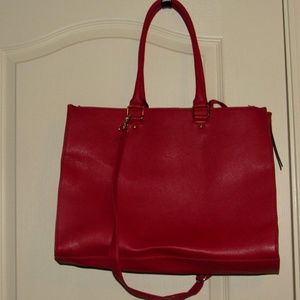 RED TOTE BAG